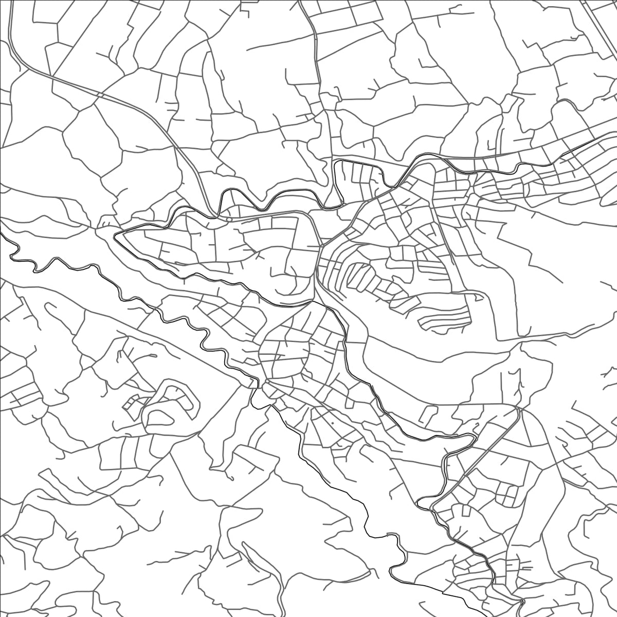 ROAD MAP OF YAKINCA, TÜRKIYE BY MAPBAKES
