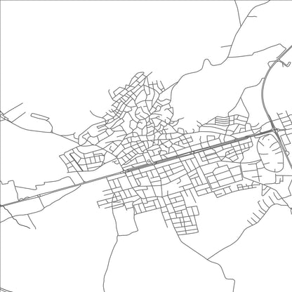 ROAD MAP OF YATAGAN, TÜRKIYE BY MAPBAKES