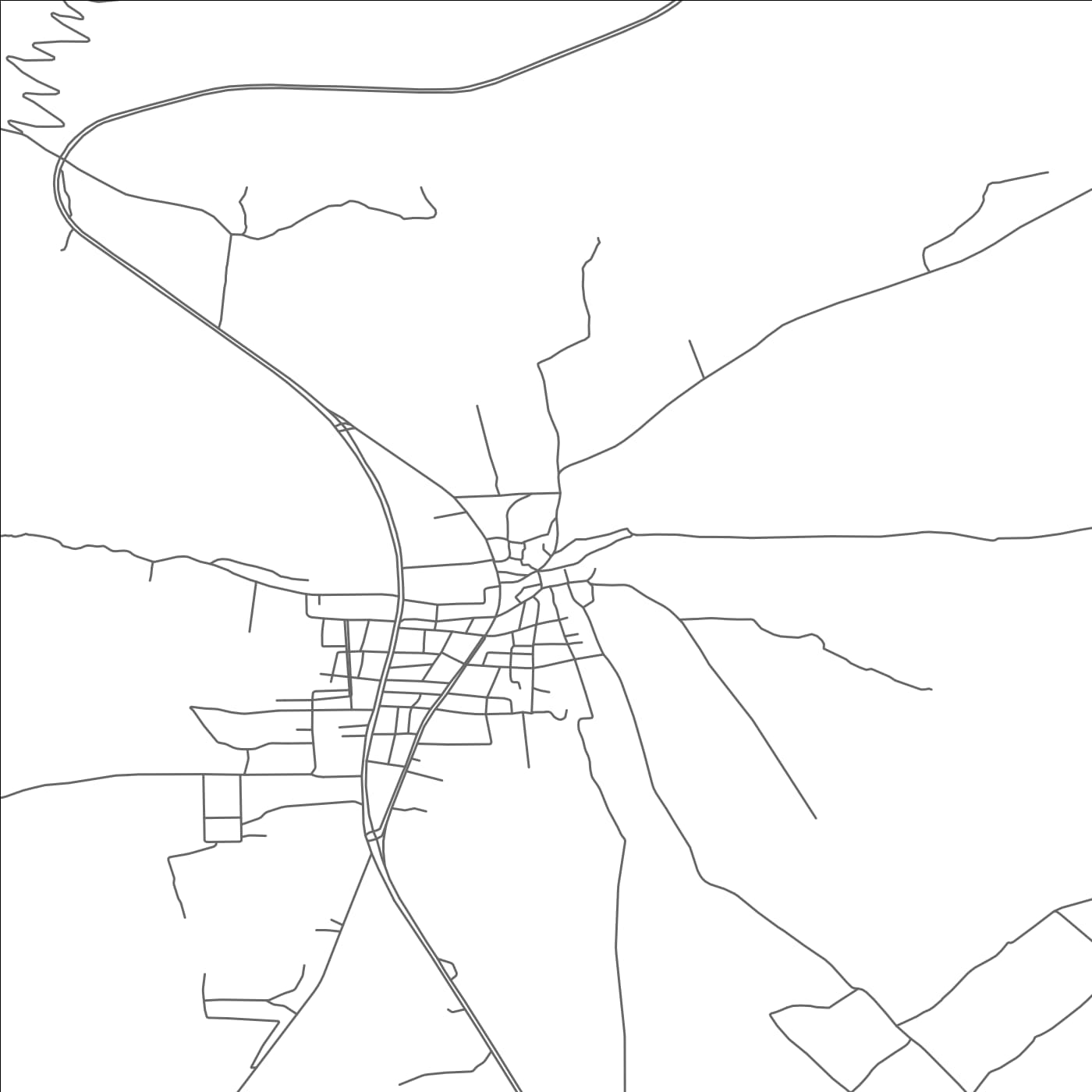 ROAD MAP OF YAVUZELI, TÜRKIYE BY MAPBAKES