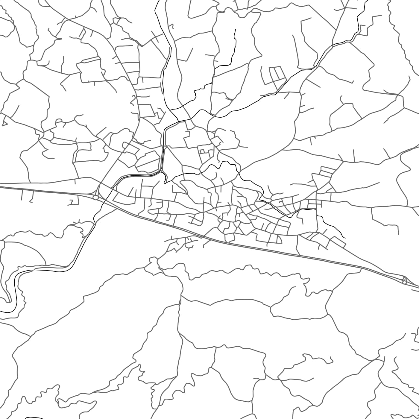 ROAD MAP OF YAYLADAGI, TÜRKIYE BY MAPBAKES