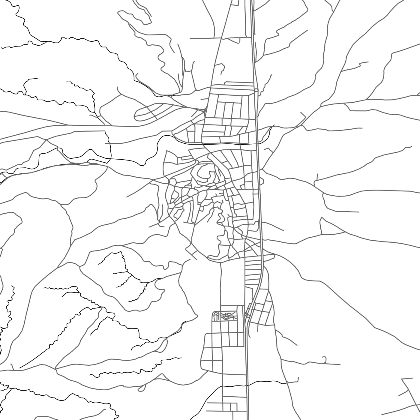 ROAD MAP OF YESILHISAR, TÜRKIYE BY MAPBAKES