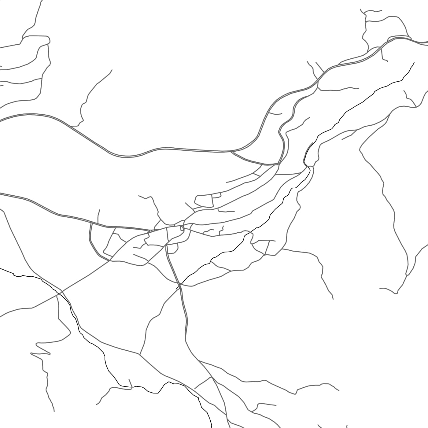 ROAD MAP OF YESILLI, TÜRKIYE BY MAPBAKES