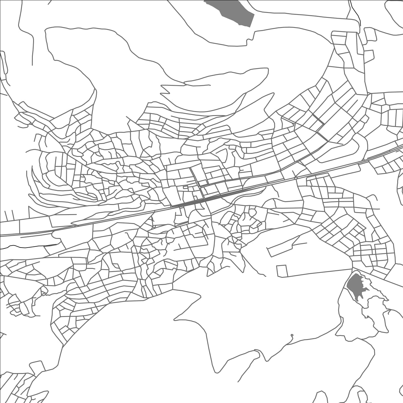 ROAD MAP OF YOZGAT, TÜRKIYE BY MAPBAKES