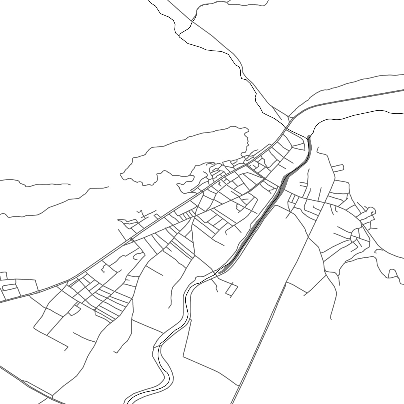 ROAD MAP OF ZARA, TÜRKIYE BY MAPBAKES