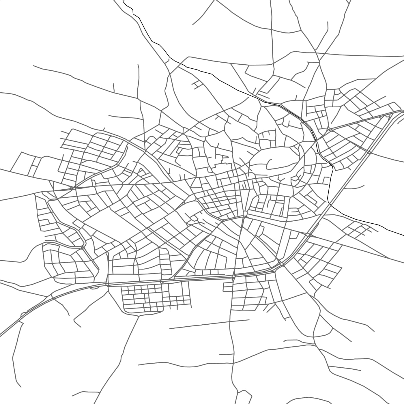 ROAD MAP OF ZILE, TÜRKIYE BY MAPBAKES