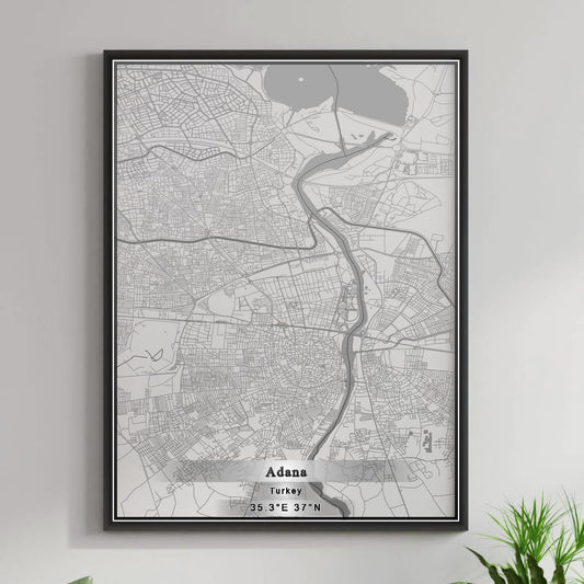 ROAD MAP OF ADANA, TÜRKIYE BY MAPBAKES