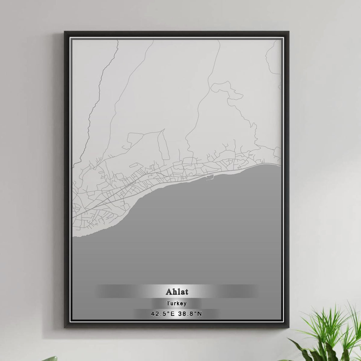 ROAD MAP OF AHLAT, TÜRKIYE BY MAPBAKES