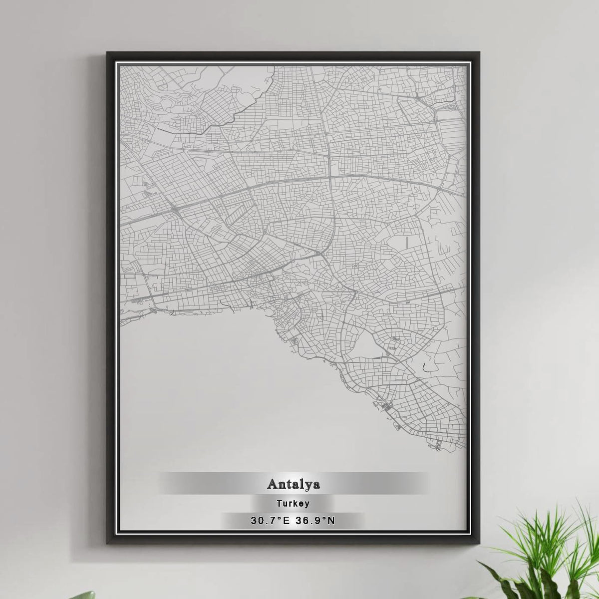 ROAD MAP OF ANTALYA, TÜRKIYE BY MAPBAKES