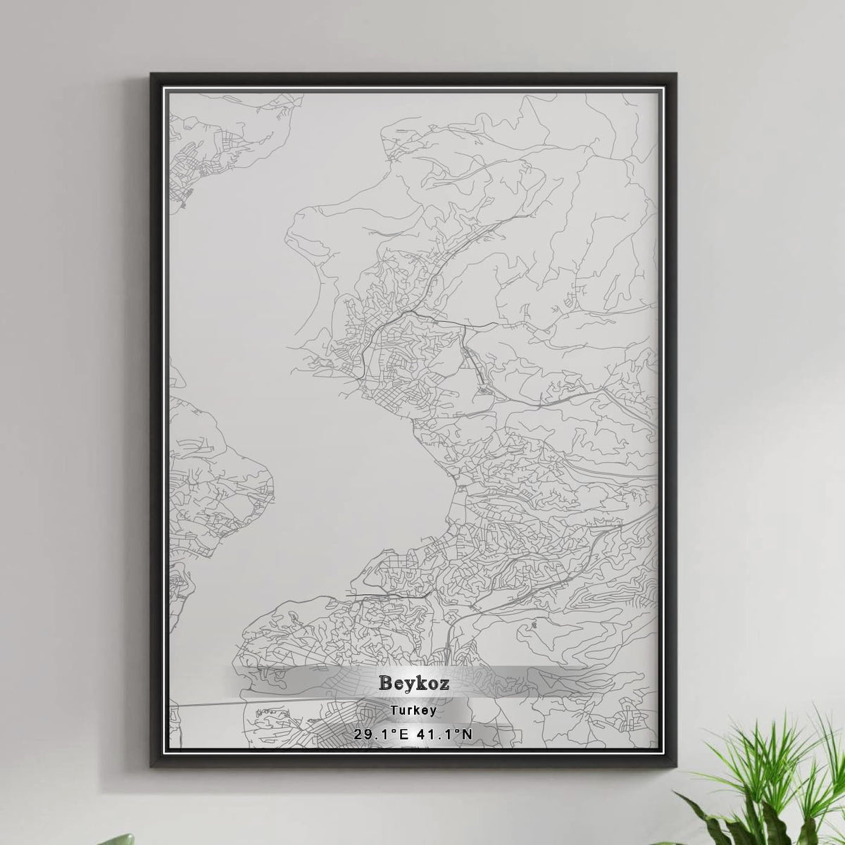 ROAD MAP OF BEYKOZ, TÜRKIYE BY MAPBAKES