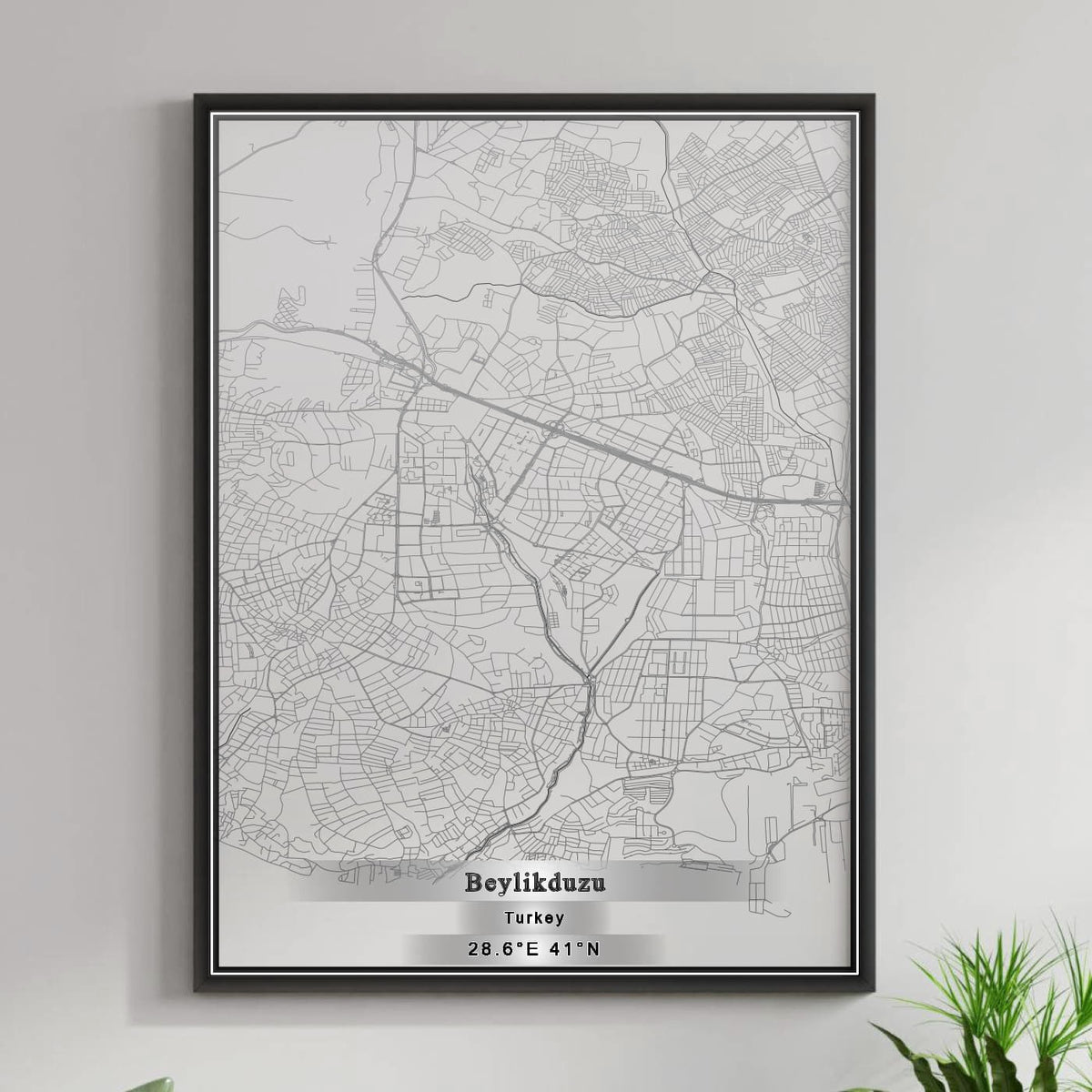 ROAD MAP OF BEYLIKDUZU, TÜRKIYE BY MAPBAKES