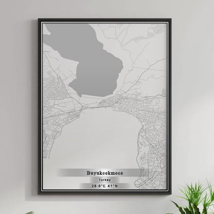 ROAD MAP OF BUYUKCEKMECE, TÜRKIYE BY MAPBAKES