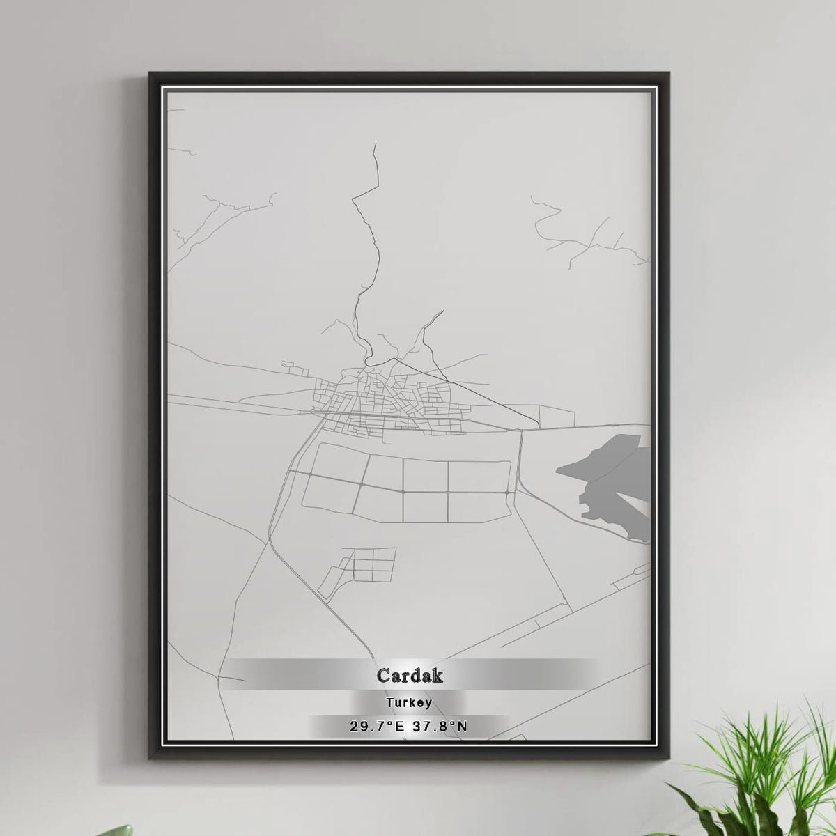 ROAD MAP OF CARDAK, TÜRKIYE BY MAPBAKES
