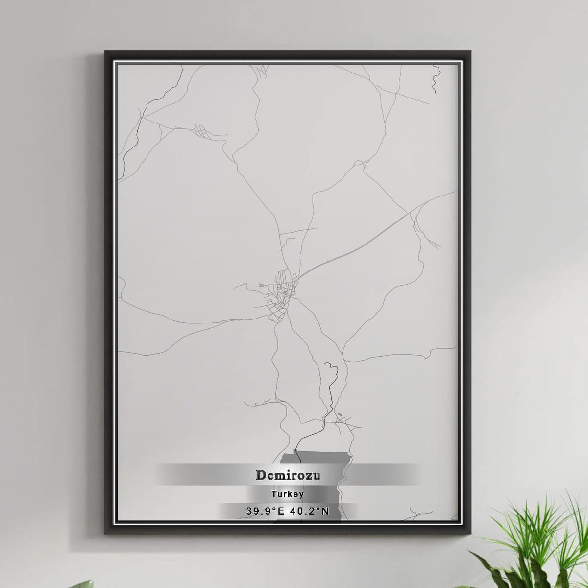 ROAD MAP OF DEMIROZU, TÜRKIYE BY MAPBAKES