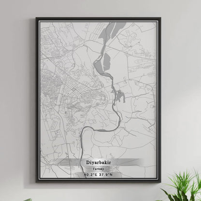 ROAD MAP OF DIYARBAKIR, TÜRKIYE BY MAPBAKES