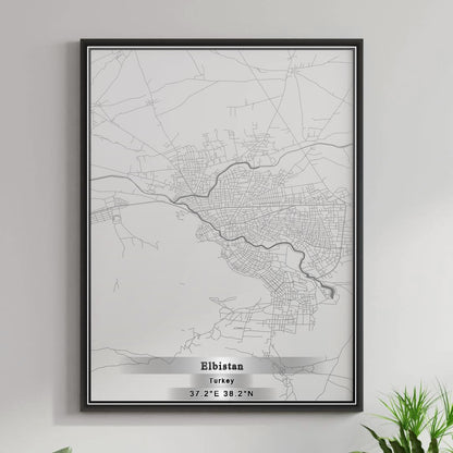 ROAD MAP OF ELBISTAN, TÜRKIYE BY MAPBAKES