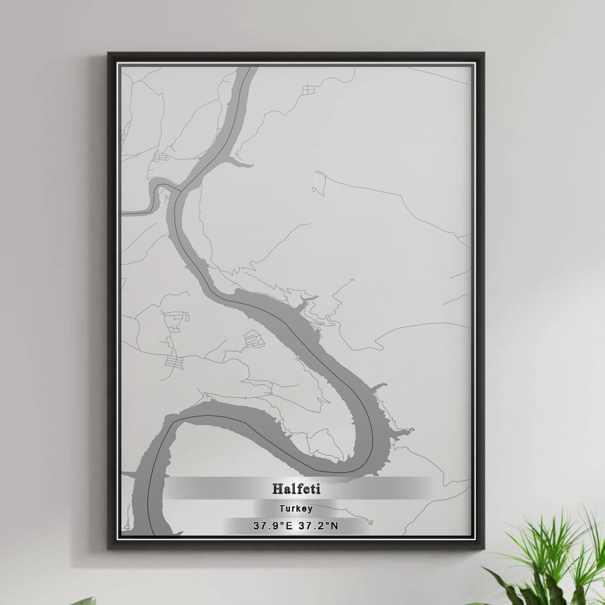 ROAD MAP OF HALFETI, TÜRKIYE BY MAPBAKES