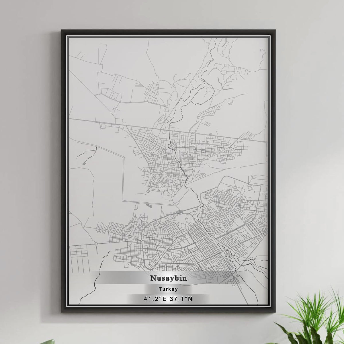 ROAD MAP OF NUSAYBIN, TÜRKIYE BY MAPBAKES