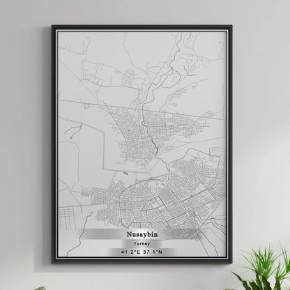 ROAD MAP OF NUSAYBIN, TÜRKIYE BY MAPBAKES