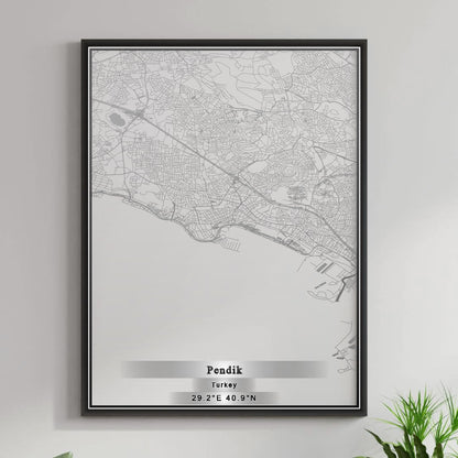 ROAD MAP OF PENDIK, TÜRKIYE BY MAPBAKES