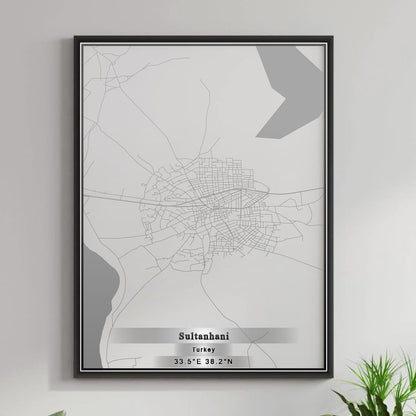 ROAD MAP OF SULTANHANI, TÜRKIYE BY MAPBAKES