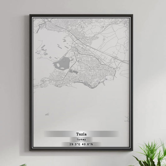 ROAD MAP OF TUZLA, TÜRKIYE BY MAPBAKES