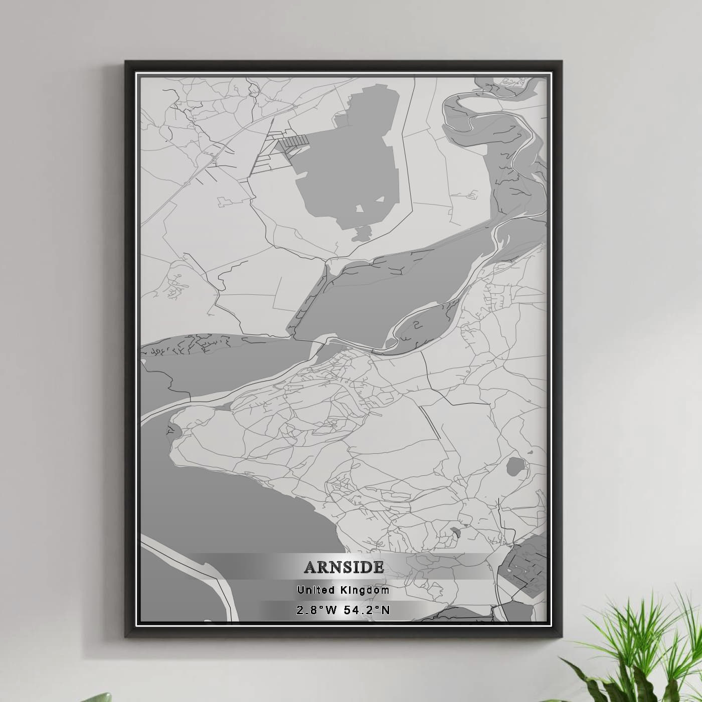 ROAD MAP OF ARNSIDE, UNITED KINGDOM BY MAPBAKES