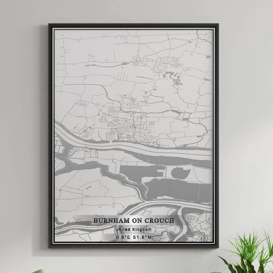 ROAD MAP OF BURNHAM ON CROUCH, UNITED KINGDOM BY MAPBAKES