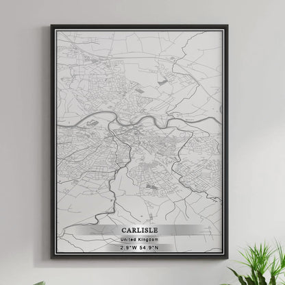 ROAD MAP OF CARLISLE, UNITED KINGDOM BY MAPBAKES