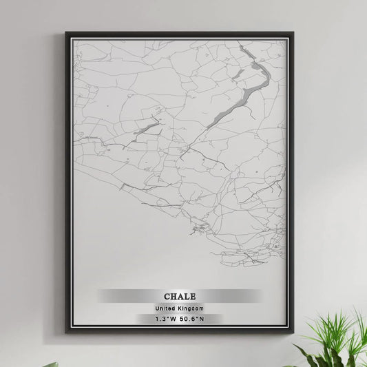 ROAD MAP OF CHALE, UNITED KINGDOM BY MAPBAKES