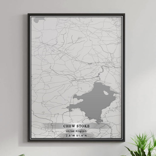 ROAD MAP OF CHEW STOKE, UNITED KINGDOM BY MAPBAKES