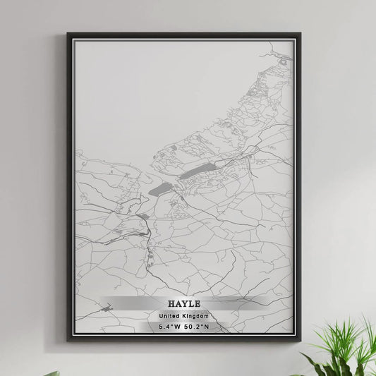 ROAD MAP OF HAYLE, UNITED KINGDOM BY MAPBAKES