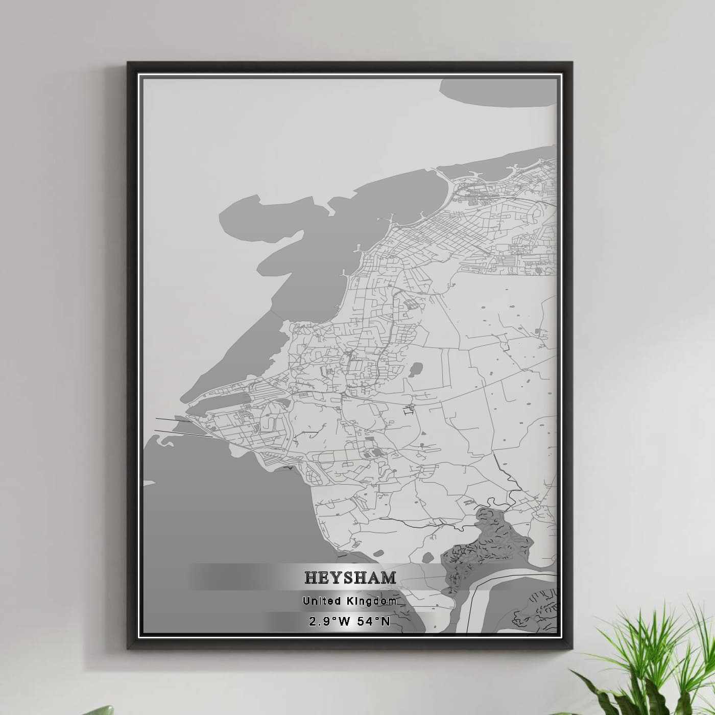 ROAD MAP OF HEYSHAM, UNITED KINGDOM BY MAPBAKES