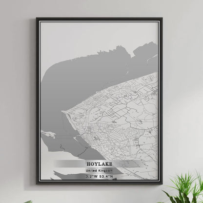 ROAD MAP OF HOYLAKE, UNITED KINGDOM BY MAPBAKES