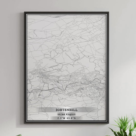 ROAD MAP OF IGHTENHILL, UNITED KINGDOM BY MAPBAKES