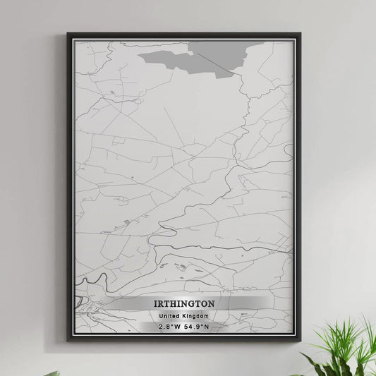 ROAD MAP OF IRTHINGTON, UNITED KINGDOM BY MAPBAKES