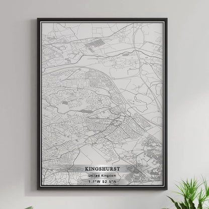 ROAD MAP OF KINGSHURST, UNITED KINGDOM BY MAPBAKES