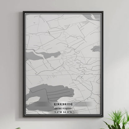 ROAD MAP OF KIRKBRIDE, UNITED KINGDOM BY MAPBAKES