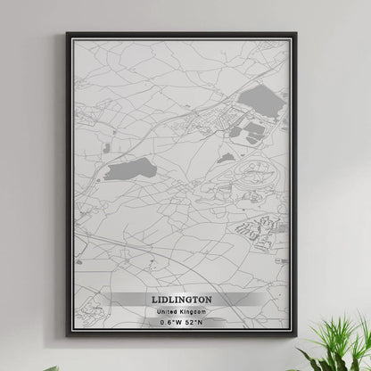 ROAD MAP OF LIDLINGTON, UNITED KINGDOM BY MAPBAKES