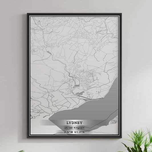 ROAD MAP OF LYDNEY, UNITED KINGDOM BY MAPBAKES