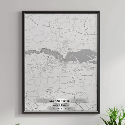 ROAD MAP OF MANNINGTREE, UNITED KINGDOM BY MAPBAKES