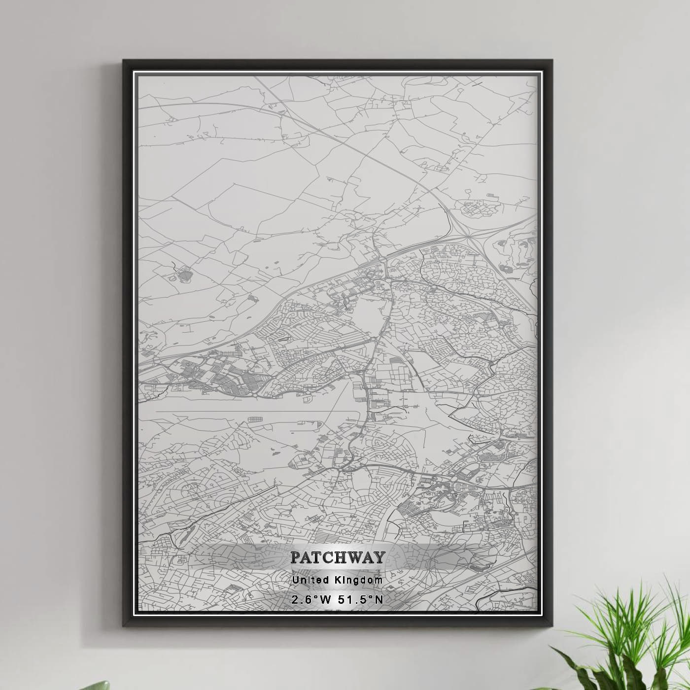 ROAD MAP OF PATCHWAY, UNITED KINGDOM BY MAPBAKES