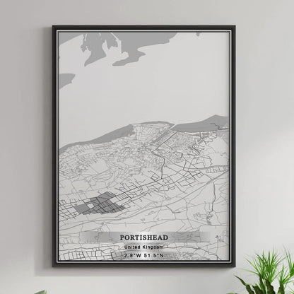 ROAD MAP OF PORTISHEAD, UNITED KINGDOM BY MAPBAKES