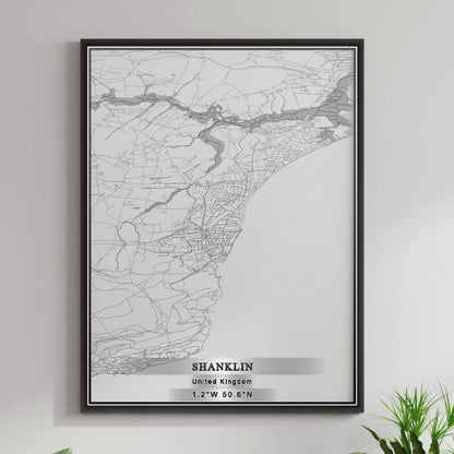 ROAD MAP OF SHANKLIN, UNITED KINGDOM BY MAPBAKES