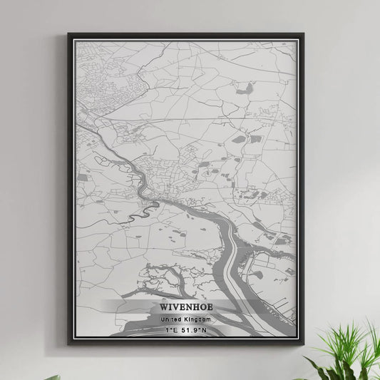 ROAD MAP OF WIVENHOE, UNITED KINGDOM BY MAPBAKES