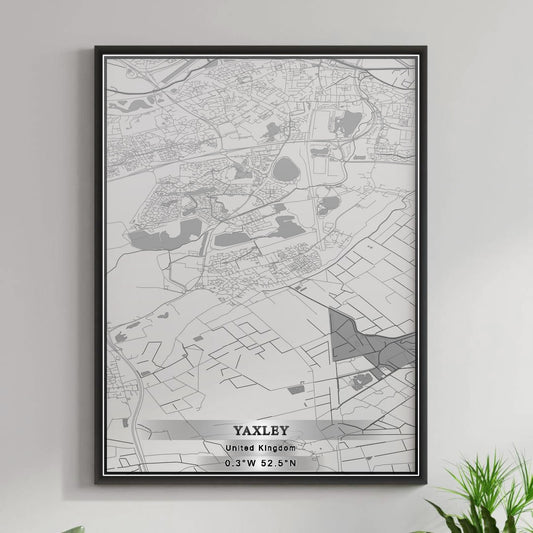 ROAD MAP OF YAXLEY, UNITED KINGDOM BY MAPBAKES