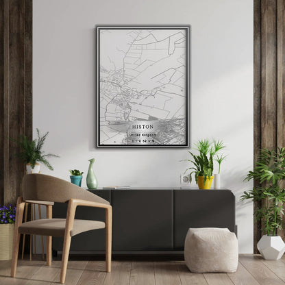 ROAD MAP OF HISTON, UNITED KINGDOM BY MAPBAKES