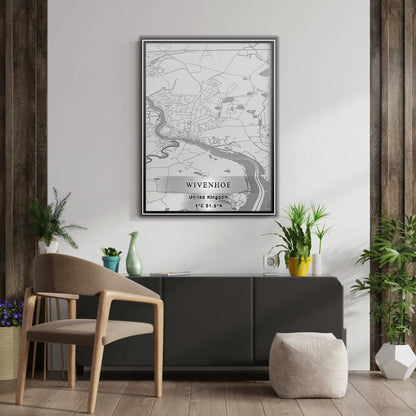 ROAD MAP OF WIVENHOE, UNITED KINGDOM BY MAPBAKES