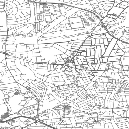 ROAD MAP OF ACTON, UNITED KINGDOM BY MAPBAKES