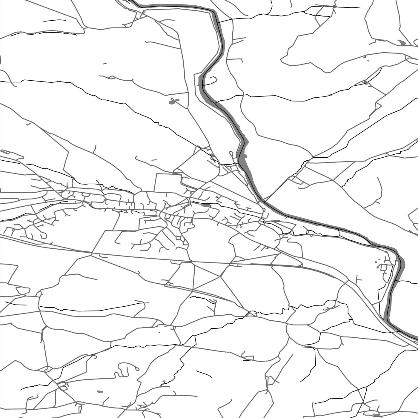 ROAD MAP OF ADDINGHAM, UNITED KINGDOM BY MAPBAKES