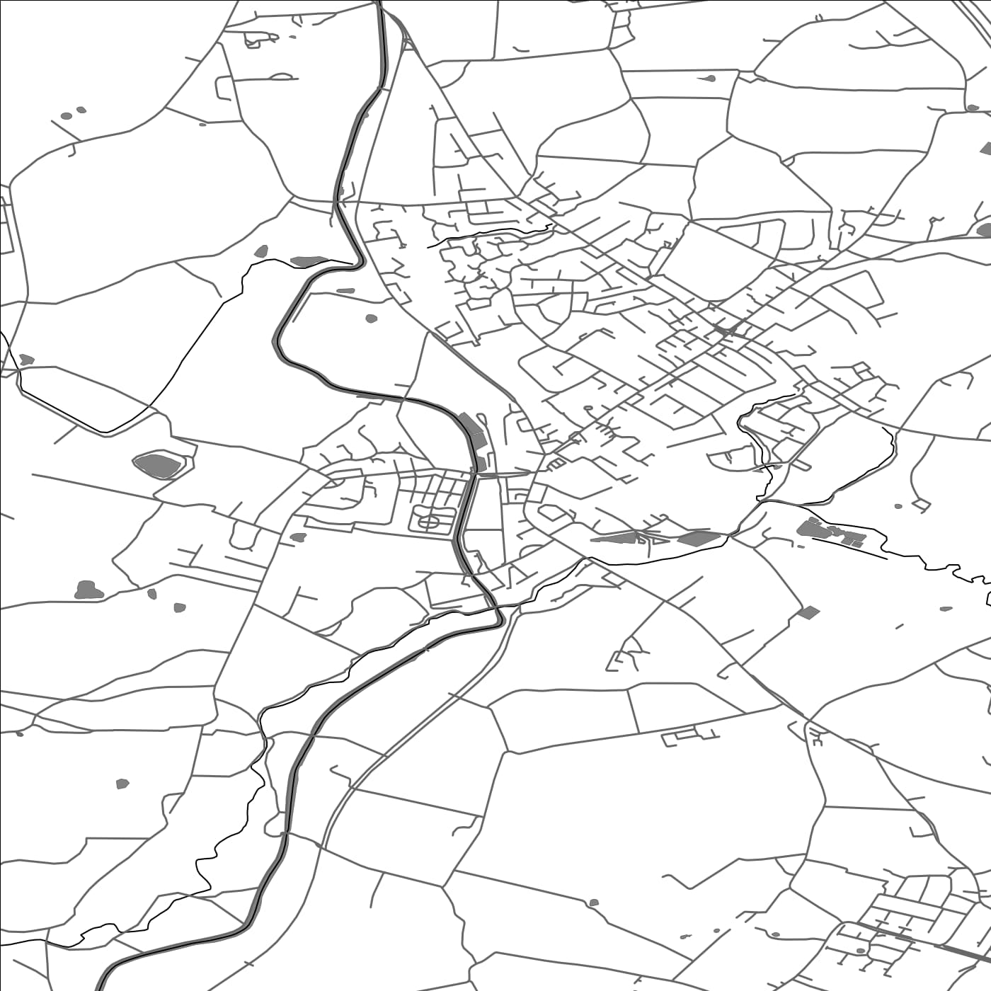 ROAD MAP OF ADLINGTON, UNITED KINGDOM BY MAPBAKES